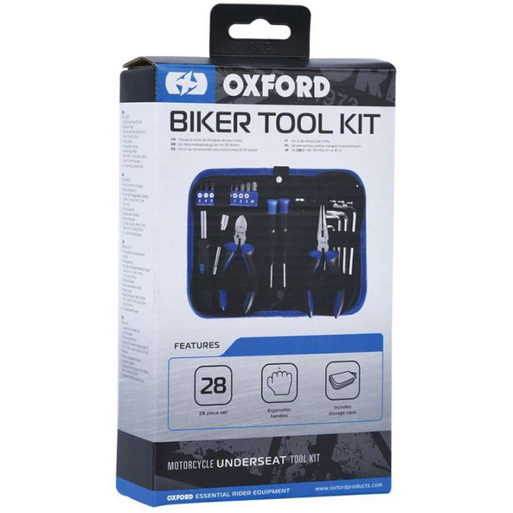 28-piece Oxford motorcycle tool kit (OX771)