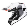 Casque cross Scorpion VX-16 EVO AIR SPECTRUM Blanc / Argent