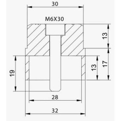 Adaptateur de rétroviseur à embout de guidon TRIUMPH