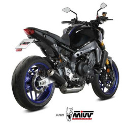 Complete line Mivv X-M1 Inox black (Y.066.LC4B) Yamaha MT-09 21- 2