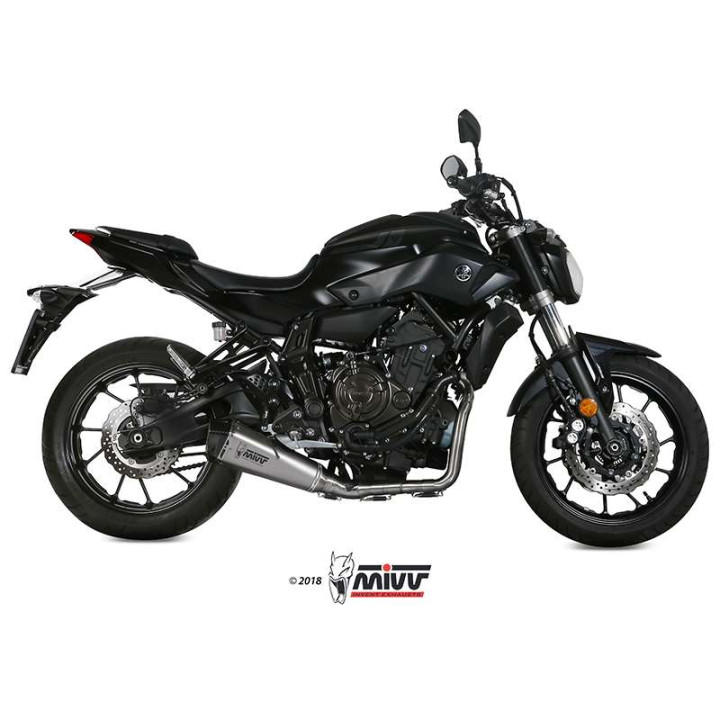 Ligne complète Mivv DELTA RACE Inox (Y.044.LDRX) Yamaha MT-07