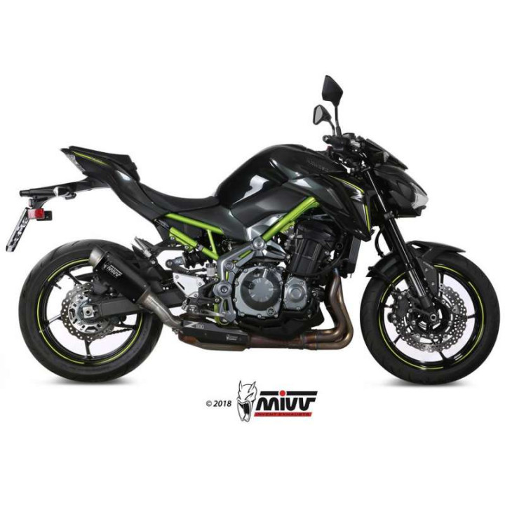 Silencieux homologué Mivv GP PRO Inox noir (K.045.LXBP) Kawasaki Z900