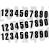 Kit running numbers 0 to 9 (x3) ENDURO 130x70mm
