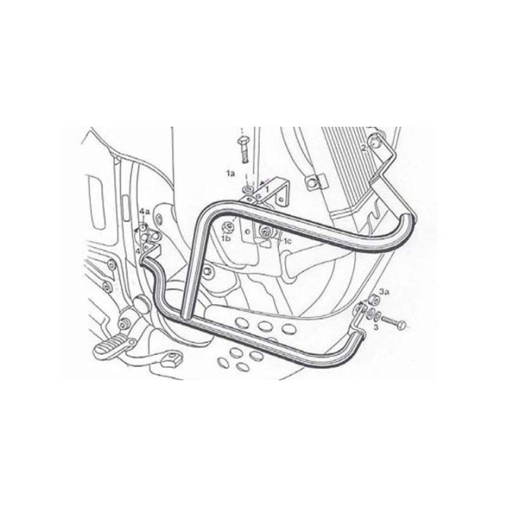 Radiator guards Hepco Becker Honda Africa Twin XRV 650 88-90