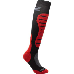 Chaussettes moto SIXS MOT 2 MERINOS BLACK/RED