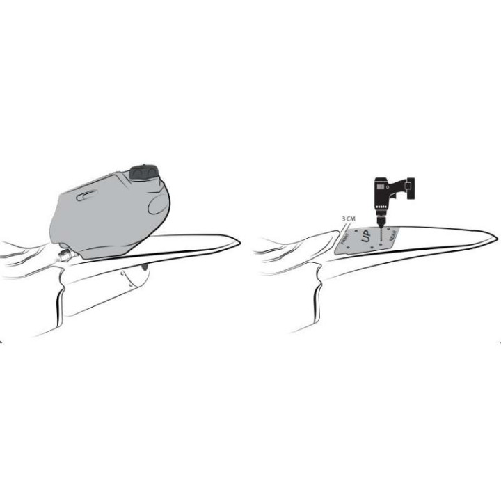 Additional fuel tank Acerbis rear mudguard 6L 