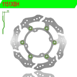 Front left brake disc NG 1151XBH KXF250 06-16/KXF450 06-16