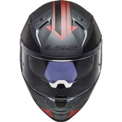 Casque moto LS2 FF811 VECTOR II SPLITTER Titanium/Rouge 22.06 2