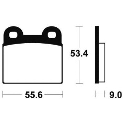 BENDIX MA27 organic brake pads 2