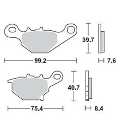 Plaquettes de frein sinter BRAKING 905CM44