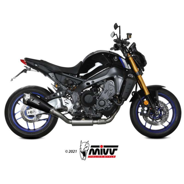 Ligne complète Mivv DELTA RACE Carbone (Y.066.LDRC) Yamaha MT-09 21-