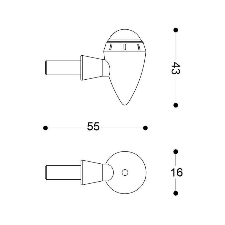 Clignotants moto Barracuda S-LED B-LUX 