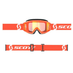 Masque cross Scott PRIMAL 2023 Orange/White - Chrome 2