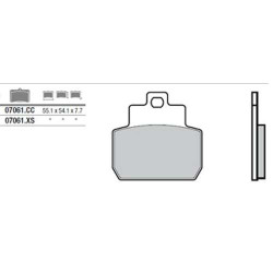 Plaquettes de frein carbone céramique avant/arrière BREMBO 07061CC