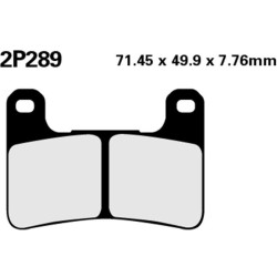 Plaquettes de frein racing sinter Nissin 2P289 ST