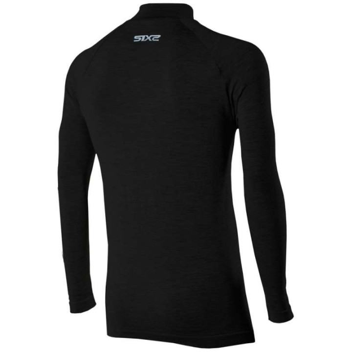 Maillot thermique moto SIXS TS3 MERINOS BLACK
