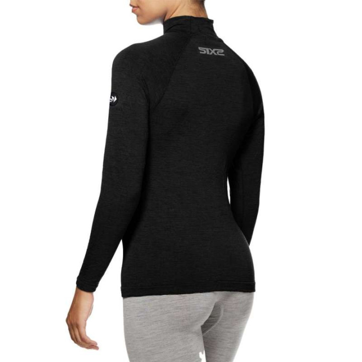 Maillot thermique moto SIXS TS3 MERINOS BLACK