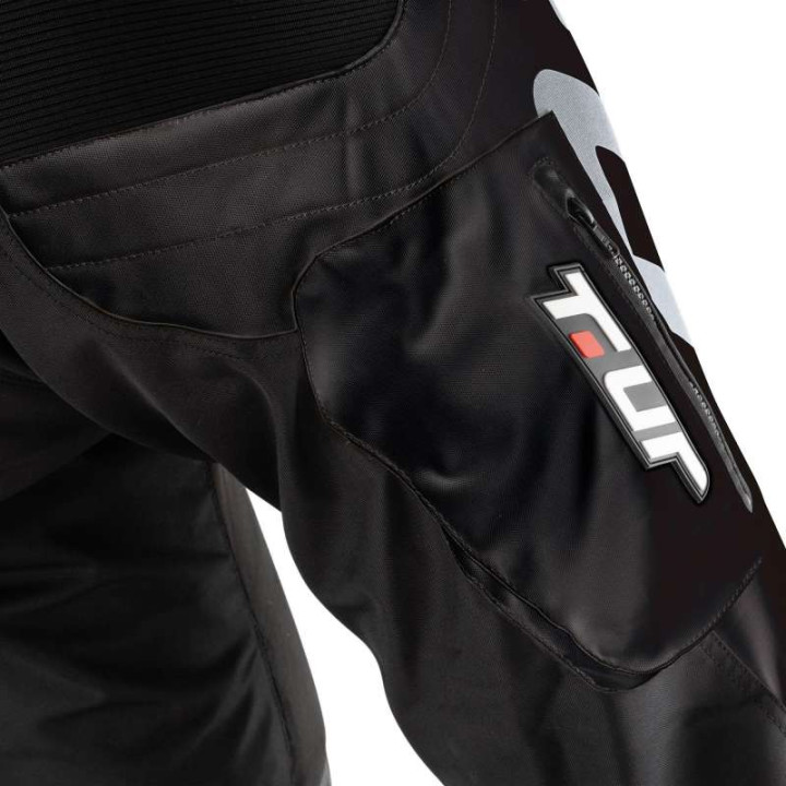 Pantalon enduro T.UR P-THREE Noir/Blanc