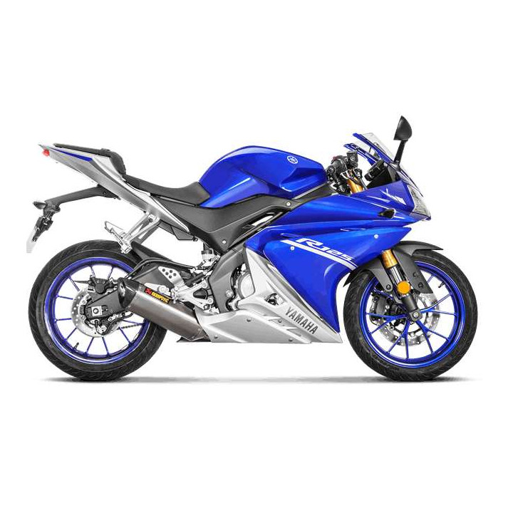 Ligne complète Akrapovic RACING Titane/Carbone Yamaha MT-125 / YZF-R125 -18