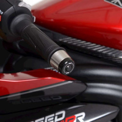 Embouts de guidon R&G (BE0194BK) Triumph Speed Triple 1200RR