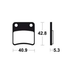 Tecnium MA379 brake pads (parking brake)
