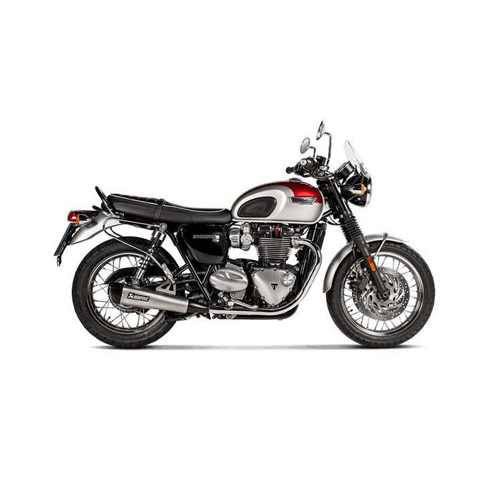 Silencieux homologué Akrapovic Titane Triumph BONNEVILLE T100 T120
