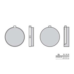Plaquettes de frein organique BREMBO 07SU0220