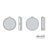 Plaquettes de frein organique BREMBO 07SU0220