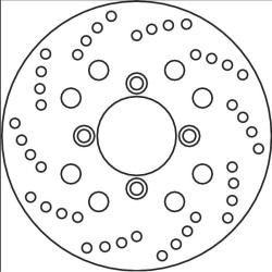 Disque de frein arrière Brembo Série Oro 68B40741 Suzuki BURGMAN 125/150 01-06