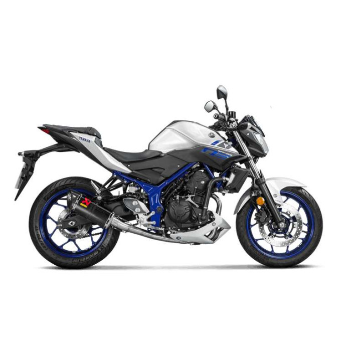 Complete Akrapovic RACING stainless steel/carbon line Yamaha MT-03 YZF-R3