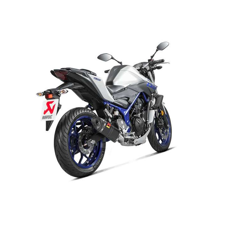 Complete Akrapovic RACING stainless steel/carbon line Yamaha MT-03 YZF-R3