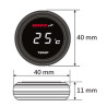Compteur de température d'eau KOSO i-GEAR (BA067R10) Rouge
