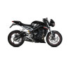 Silencieux homologué Mivv DELTA RACE Inox noir (T.019.LDRB) Triumph Street Triple 660S/765R/RS