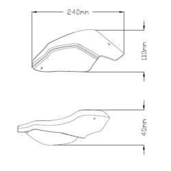 Extensions de protège-mains Puig (9622) KTM ADVENTURE/SUPER ADVENTURE 2