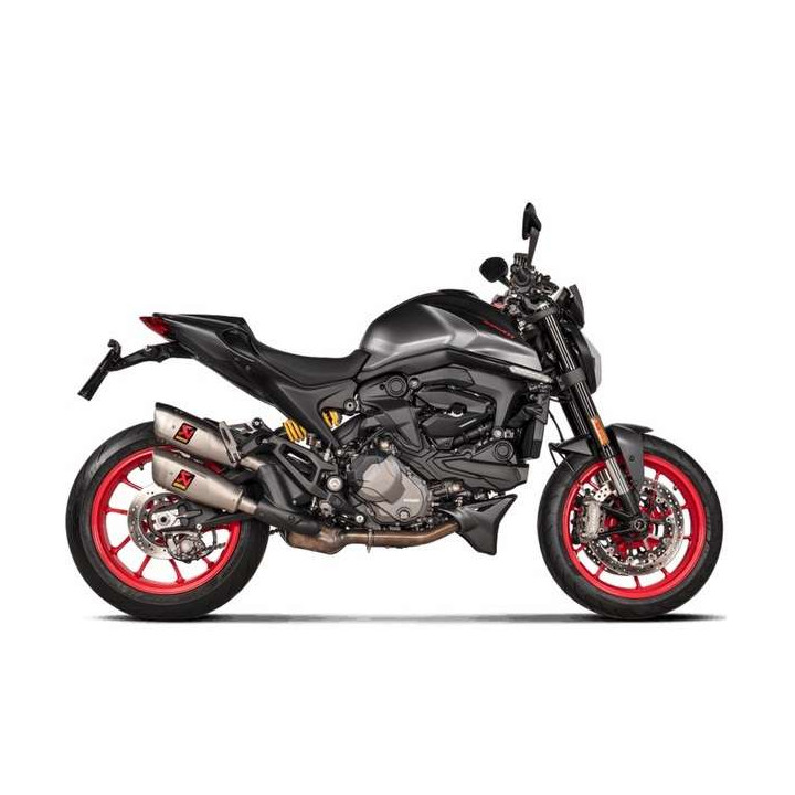 Silencieux homologué Akrapovic Titane Ducati Monster 937 (S-D9SO17-HCQT)