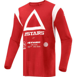 Maillot Tout terrain Alpinestars TECHDURA Rouge/Blanc