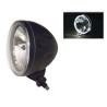 Phare homologué 146mm Bihr noir H4 12V 60/55W + contour LED