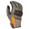 Summer gloves Klim INDUCTION 2022 COOL GRAY STRIKE ORANGE