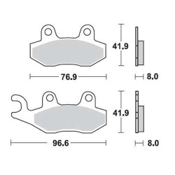 Plaquettes de frein sinter BRAKING 696CM44