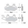Plaquettes de frein sinter BRAKING 696CM44