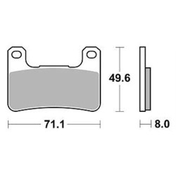 Plaquettes de frein sinter BRAKING  898CM66