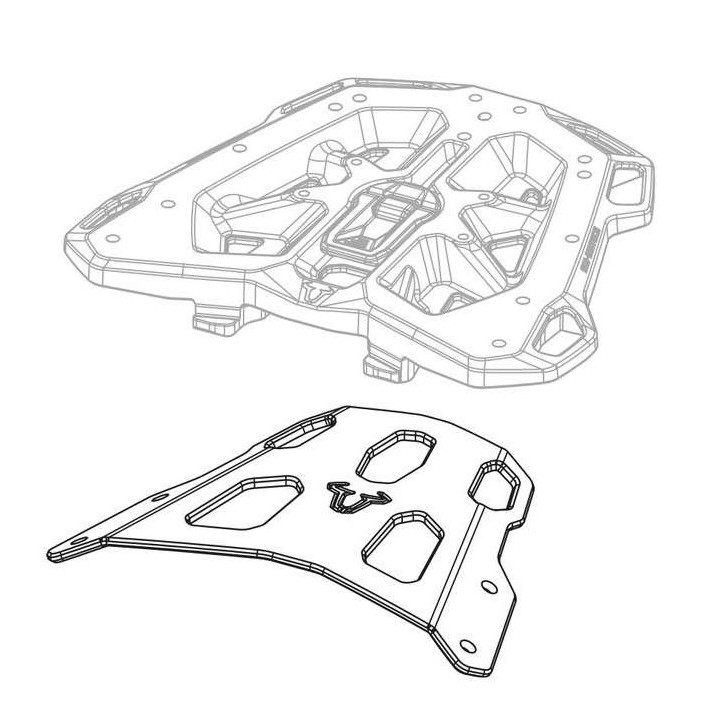 Support top case SW-Motech STREET RACK Honda CB750 Hornet