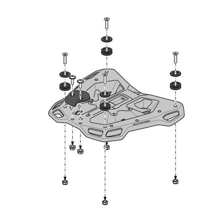 Top case support SW-Motech STREET RACK Honda CB750 Hornet