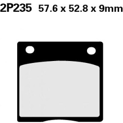 Semi-metal brake pads Nissin 2P235 NS