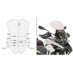 Givi clear bubble (D8703ST) Benelli TRK502/TRK502X