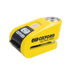 Alarmed disc-lock OXFORD ALPHA XA14 SRA YELLOW