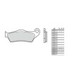 Plaquettes de frein sinter BREMBO 07BB04LA