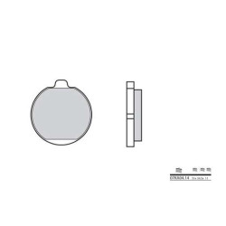 Plaquettes de frein organique BREMBO 07KA0414