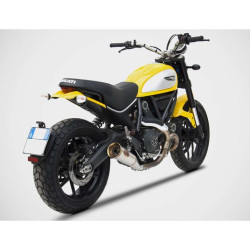 Silencieux homologué Zard INOX Ducati SCRAMBLER 800 2