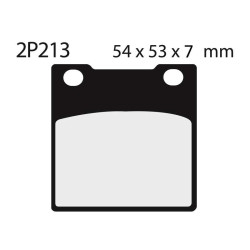Plaquettes de frein semi-metal Nissin 2P213 NS